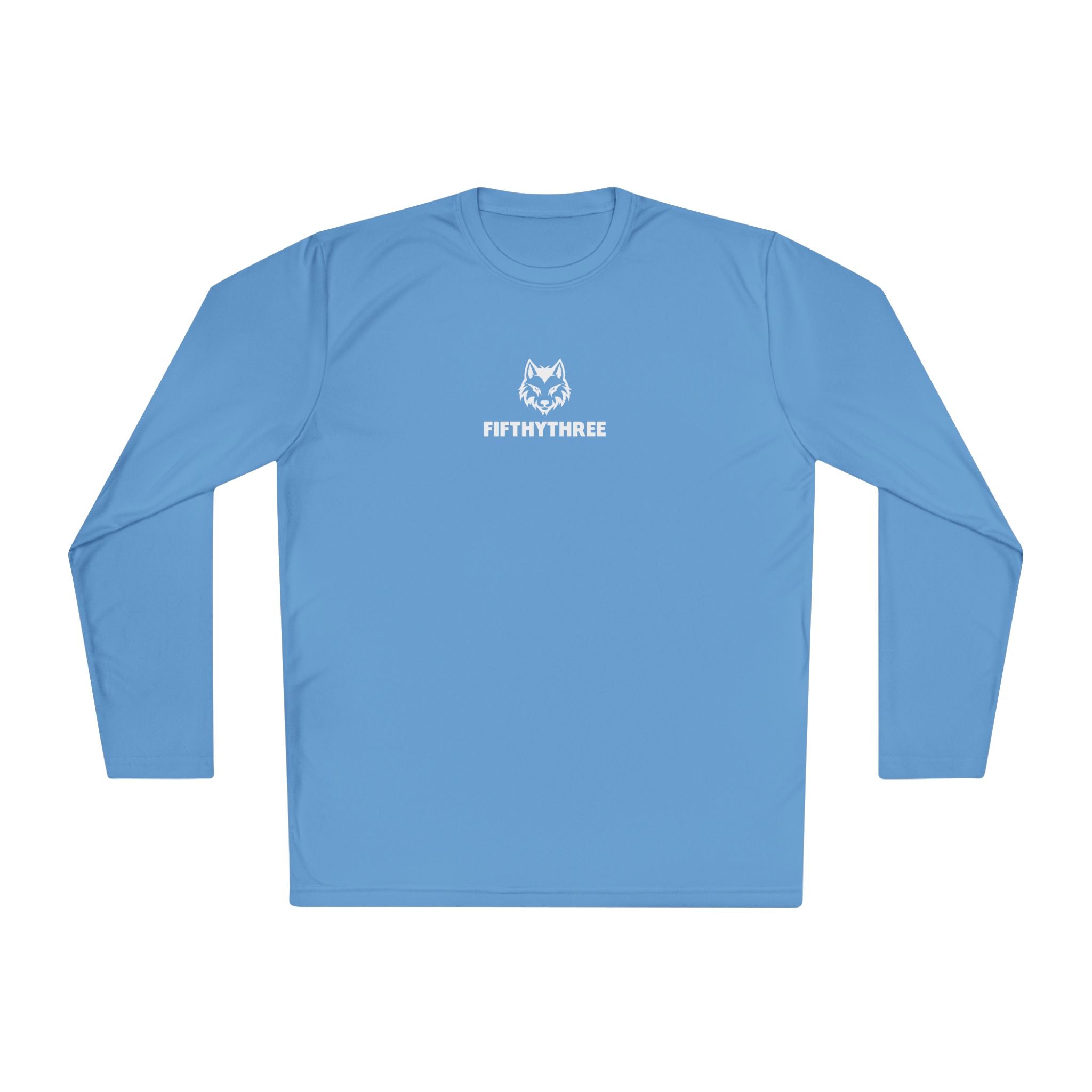 Wolf Head with FIFTYTHREE Text Long Sleeve Tee | Minimal Logo Chest