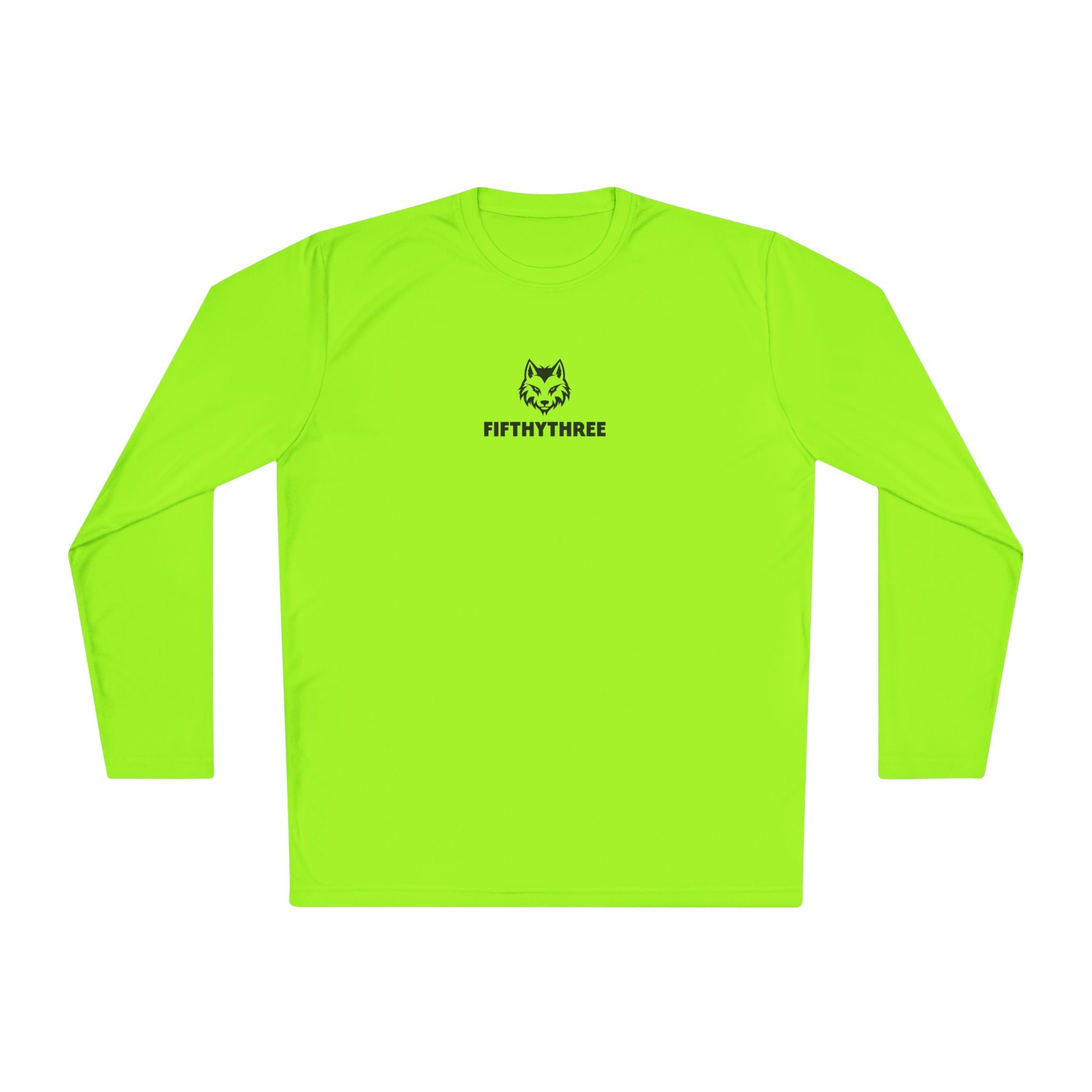 Wolf Head Logo long sleeve tee | Minimalist typography "FIFTYTHREE"