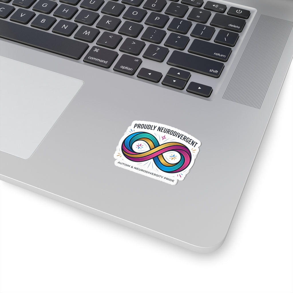 Proudly Neurodivergent Infinity Sticker | Autistic Pride, Neurodiversity Affirming