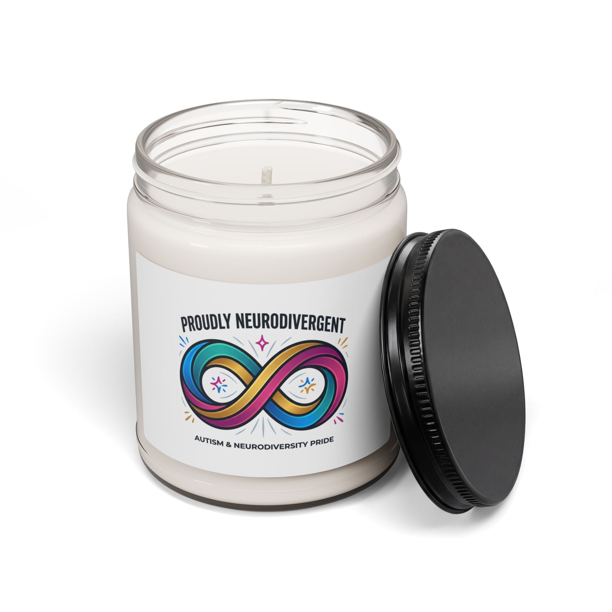 Proudly Neurodivergent Soy Candle | Autistic Pride, Sensory-Friendly
