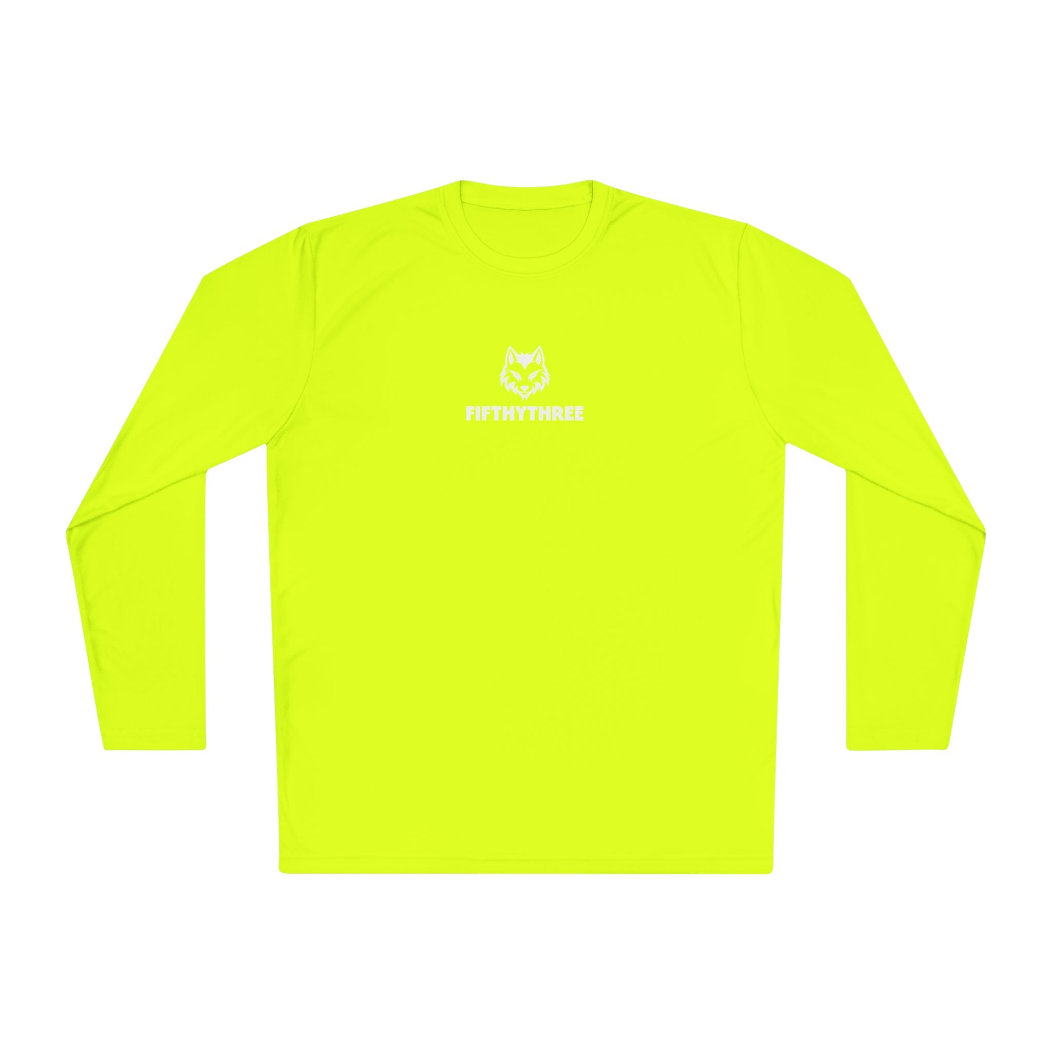 Wolf Head with FIFTYTHREE Text Long Sleeve Tee | Minimal Logo Chest