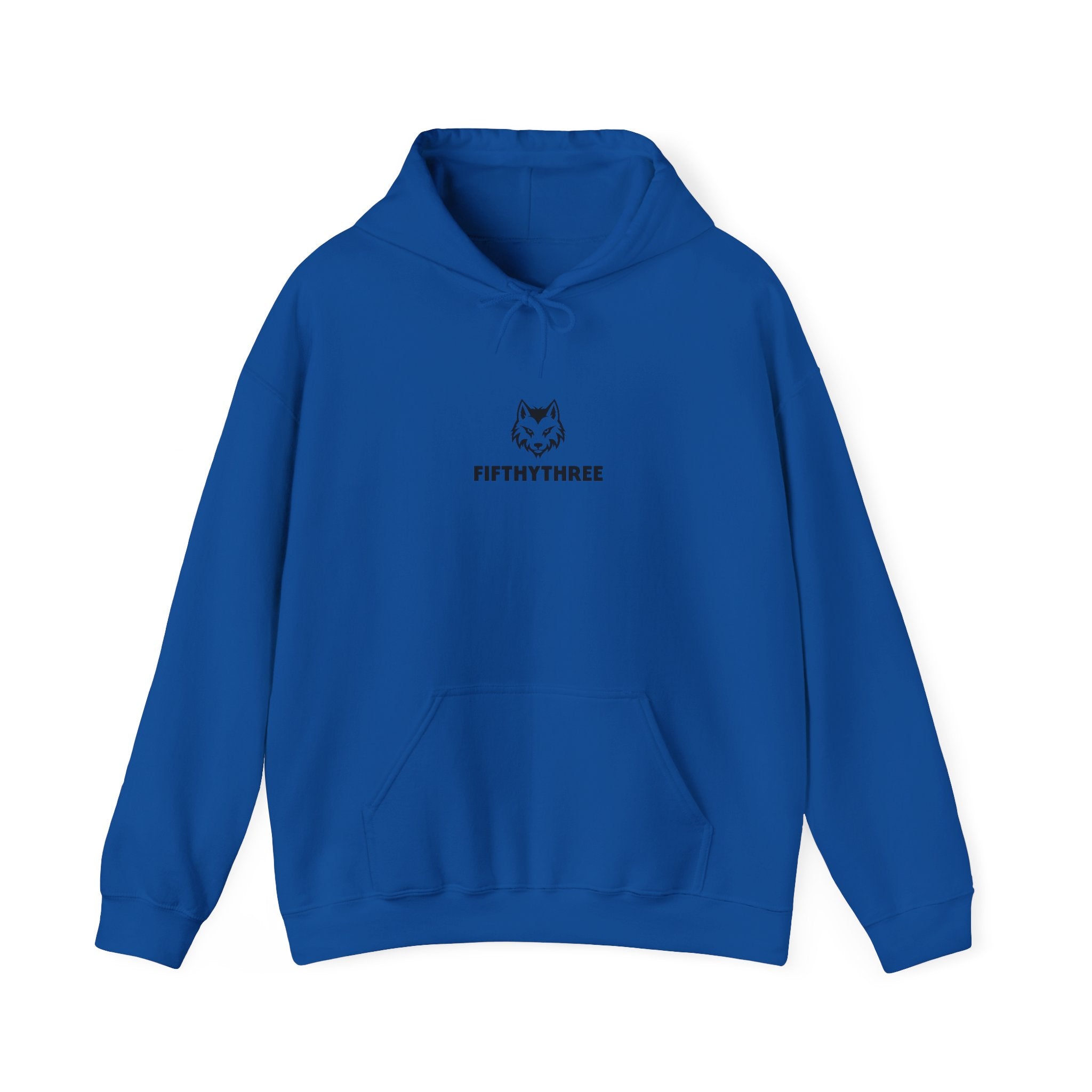 Wolf Head Logo hoodie | FIFTHTYHREE minimalist emblem sweatshirt