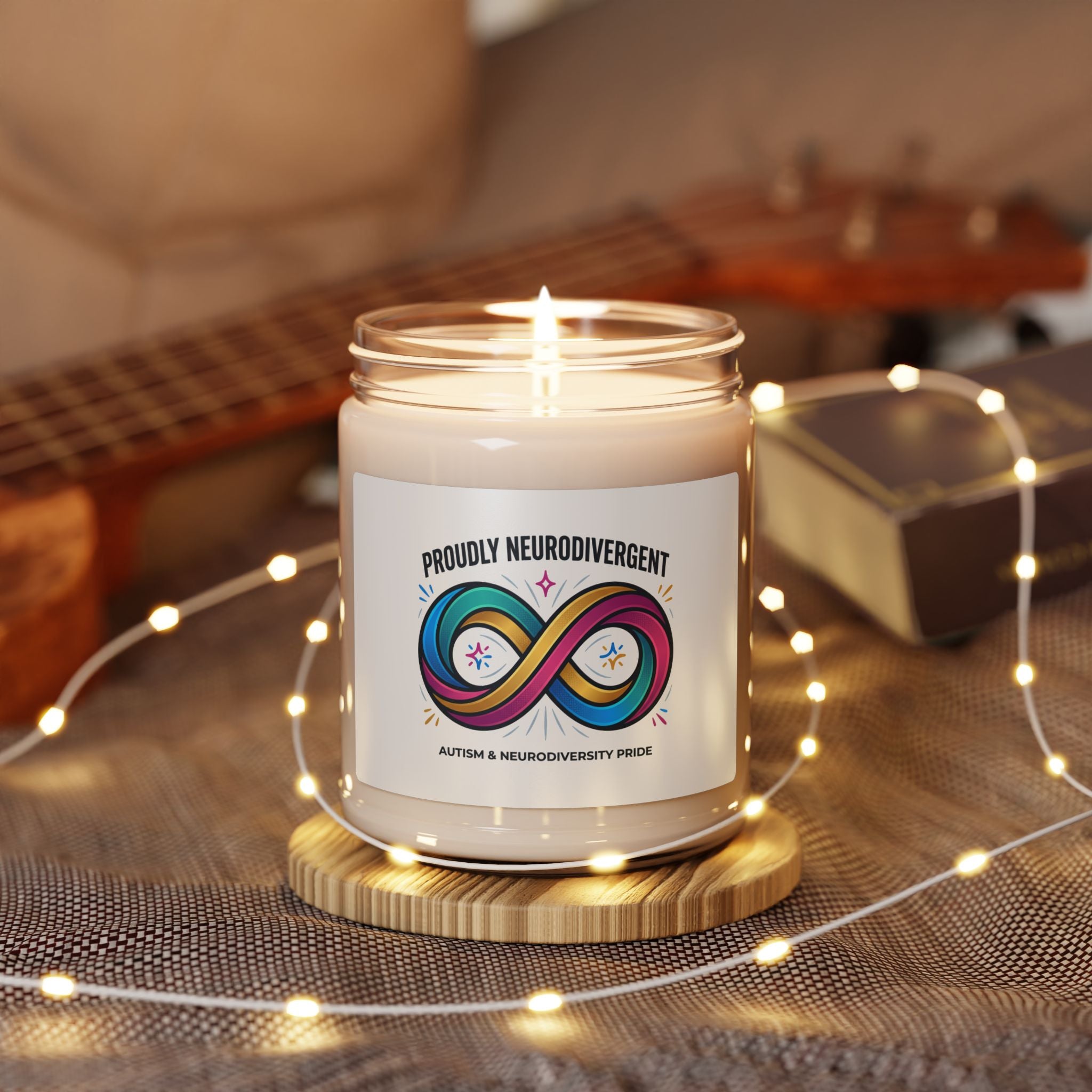 Proudly Neurodivergent Soy Candle | Autistic Pride, Sensory-Friendly