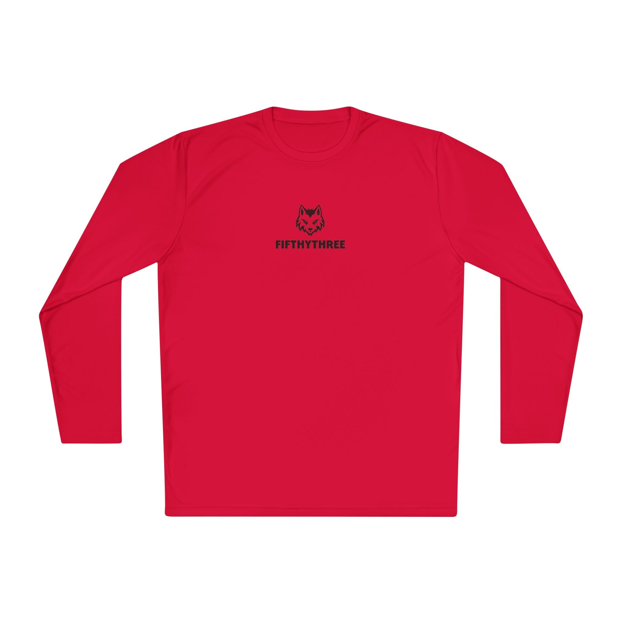 Wolf Head Logo long sleeve tee | Minimalist typography "FIFTYTHREE"
