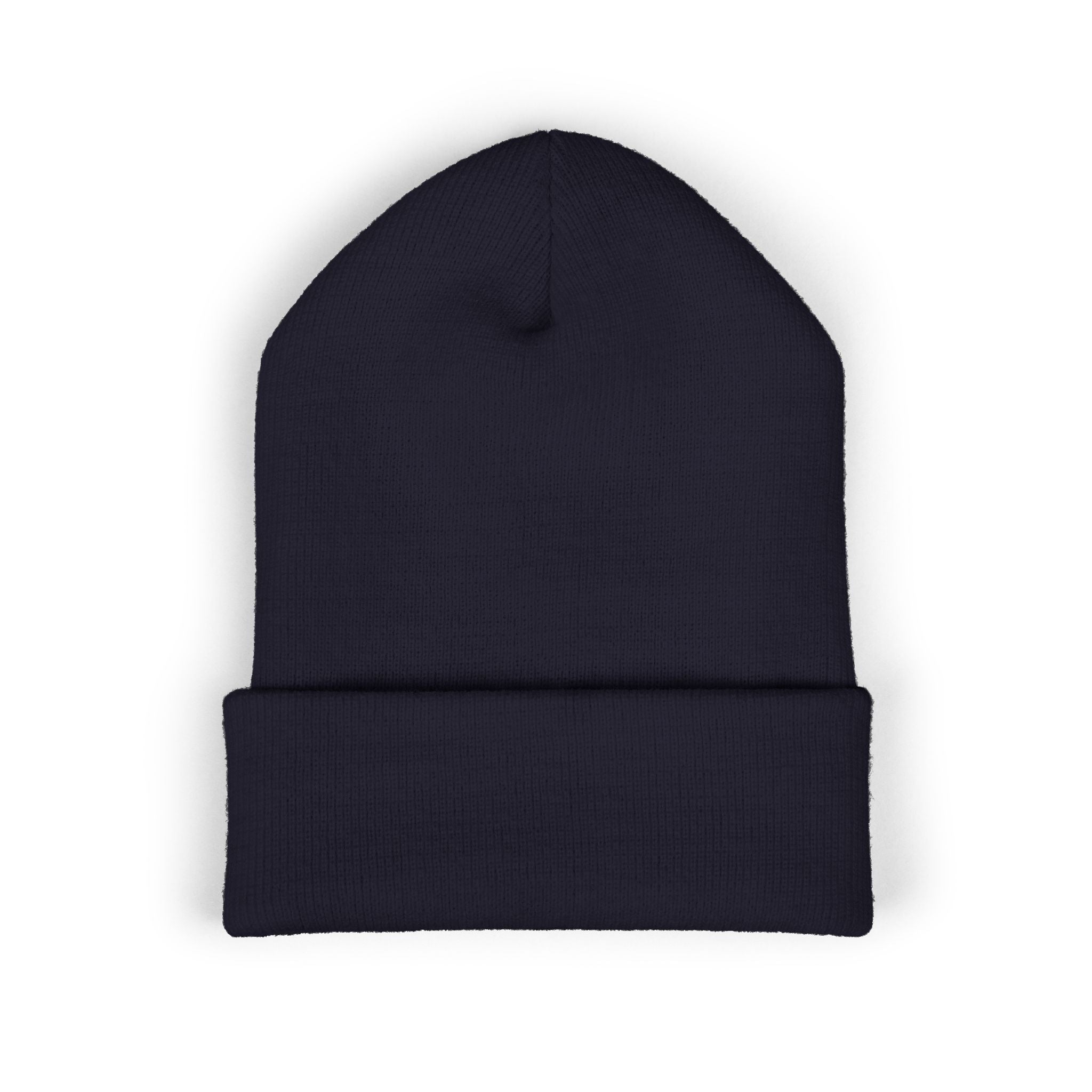 Embroidered Husky Logo Cuffed Beanie — Classic Knit Winter Hat