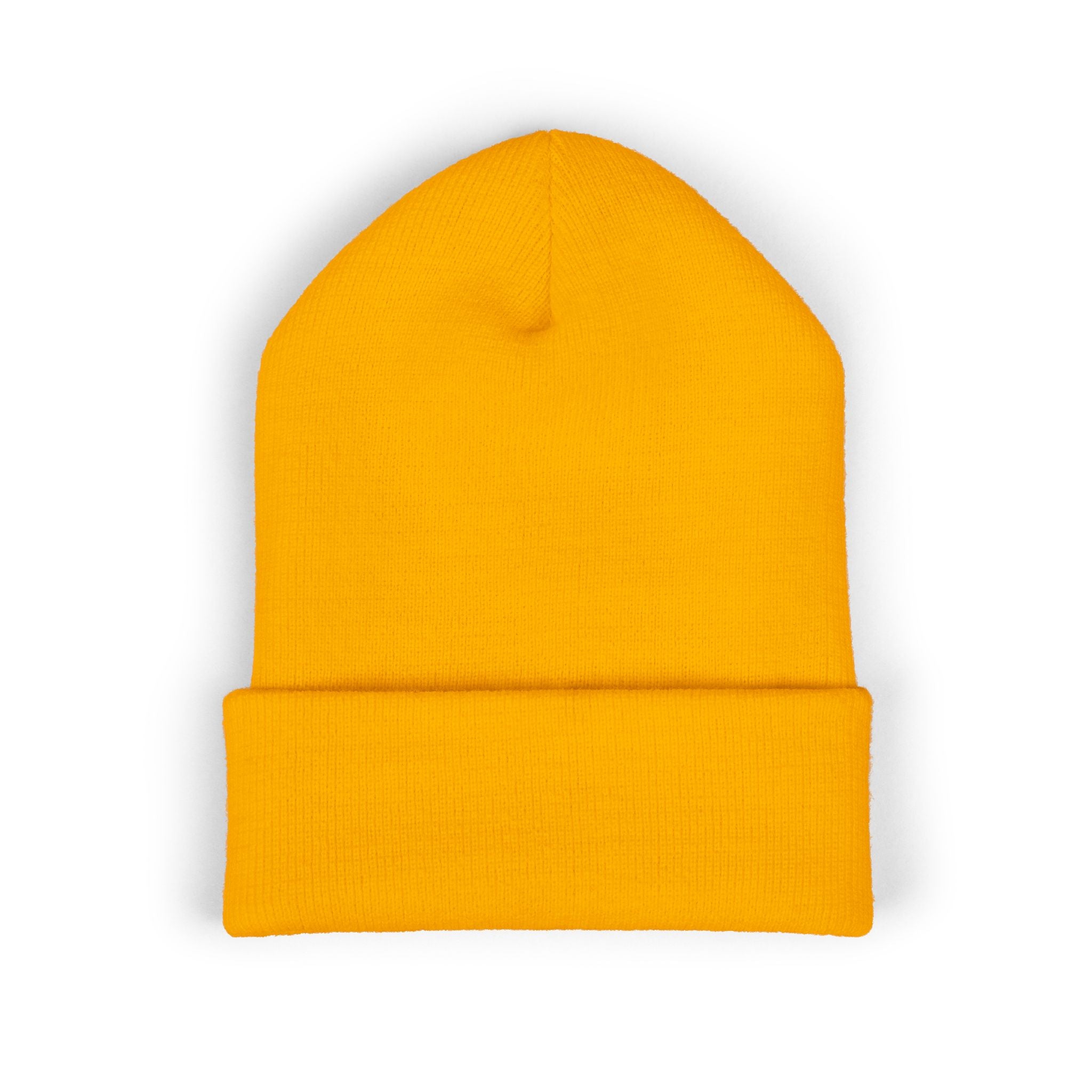 Embroidered Husky Logo Cuffed Beanie — Classic Knit Winter Hat