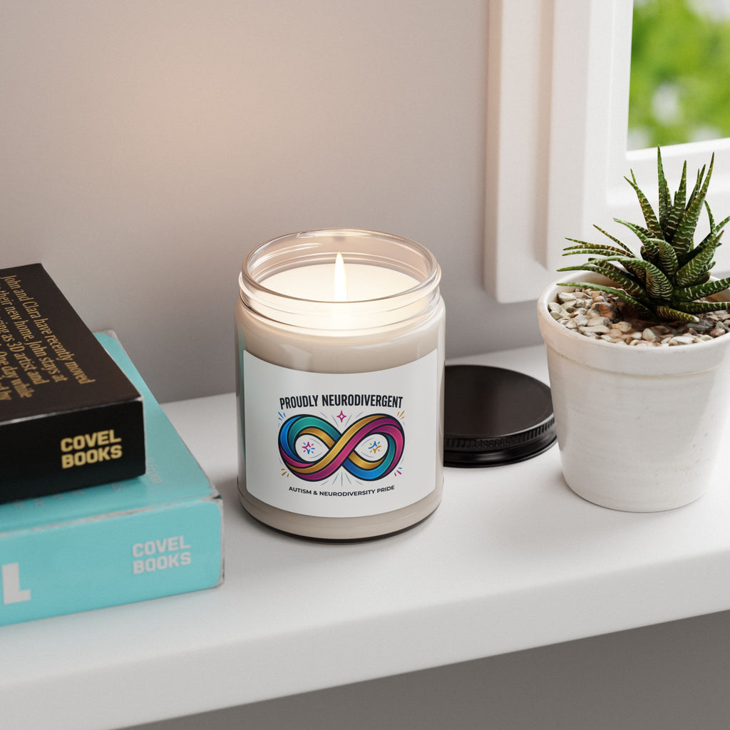 Proudly Neurodivergent Soy Candle | Autistic Pride, Sensory-Friendly