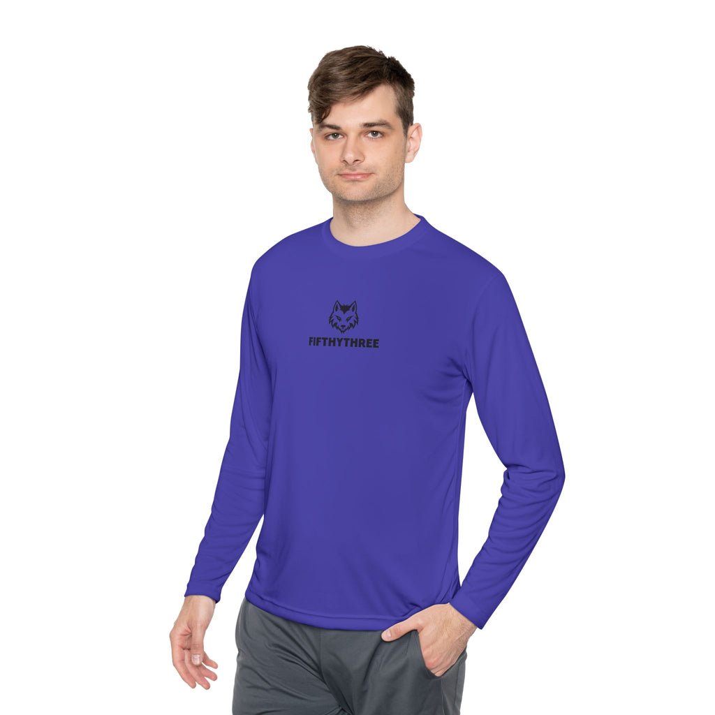 Wolf Head Logo long sleeve tee | Minimalist typography "FIFTYTHREE"