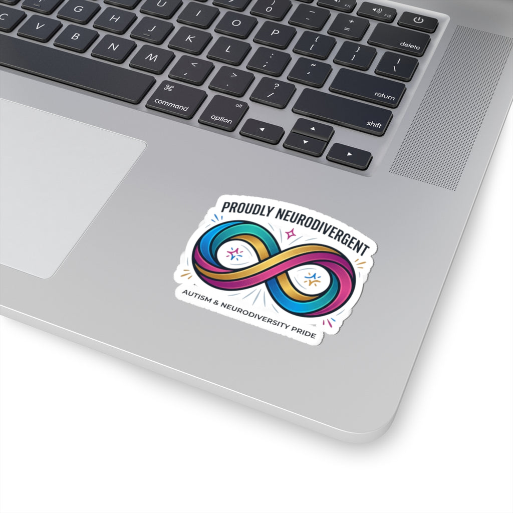 Proudly Neurodivergent Infinity Sticker | Autistic Pride, Neurodiversity Affirming