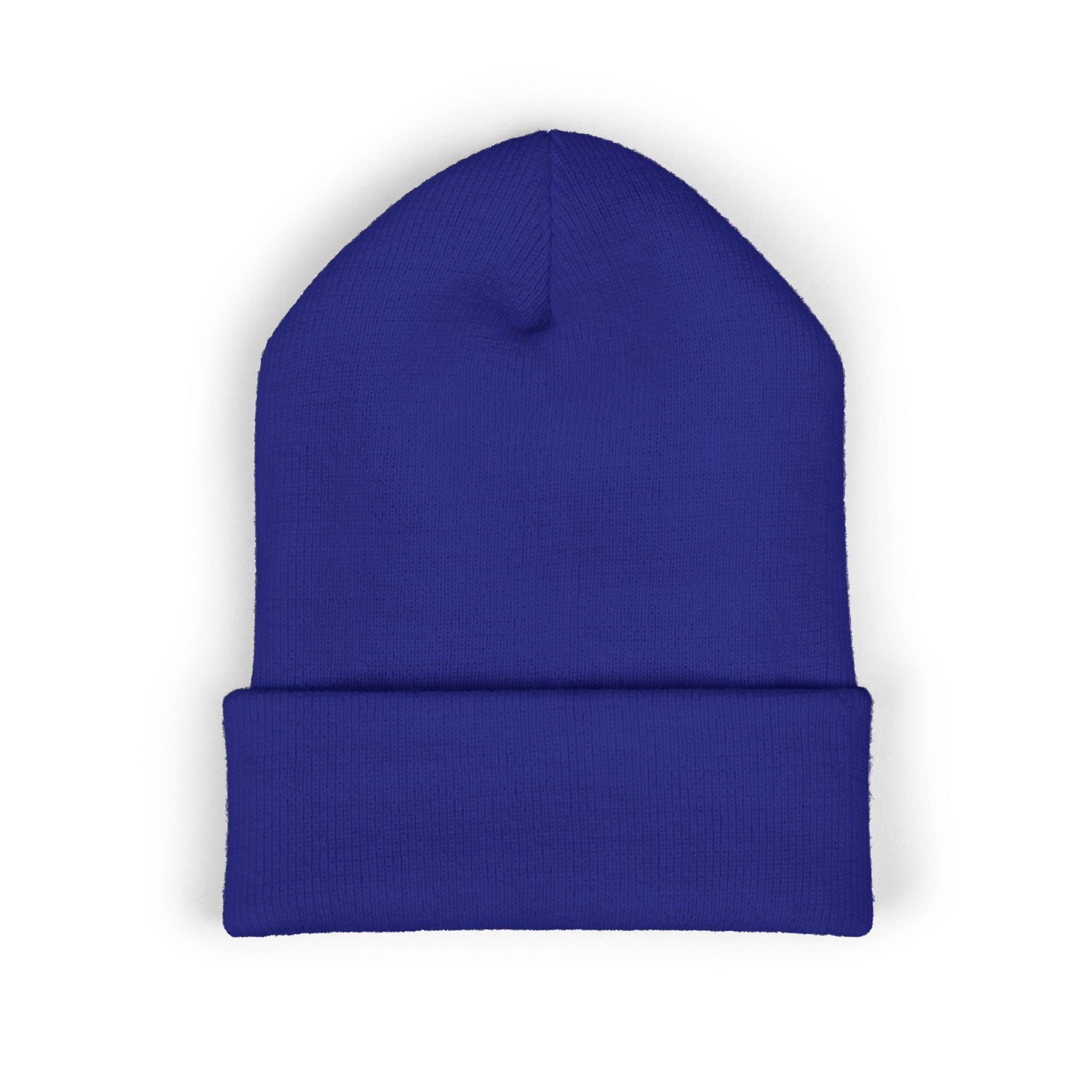 Embroidered Husky Logo Cuffed Beanie — Classic Knit Winter Hat
