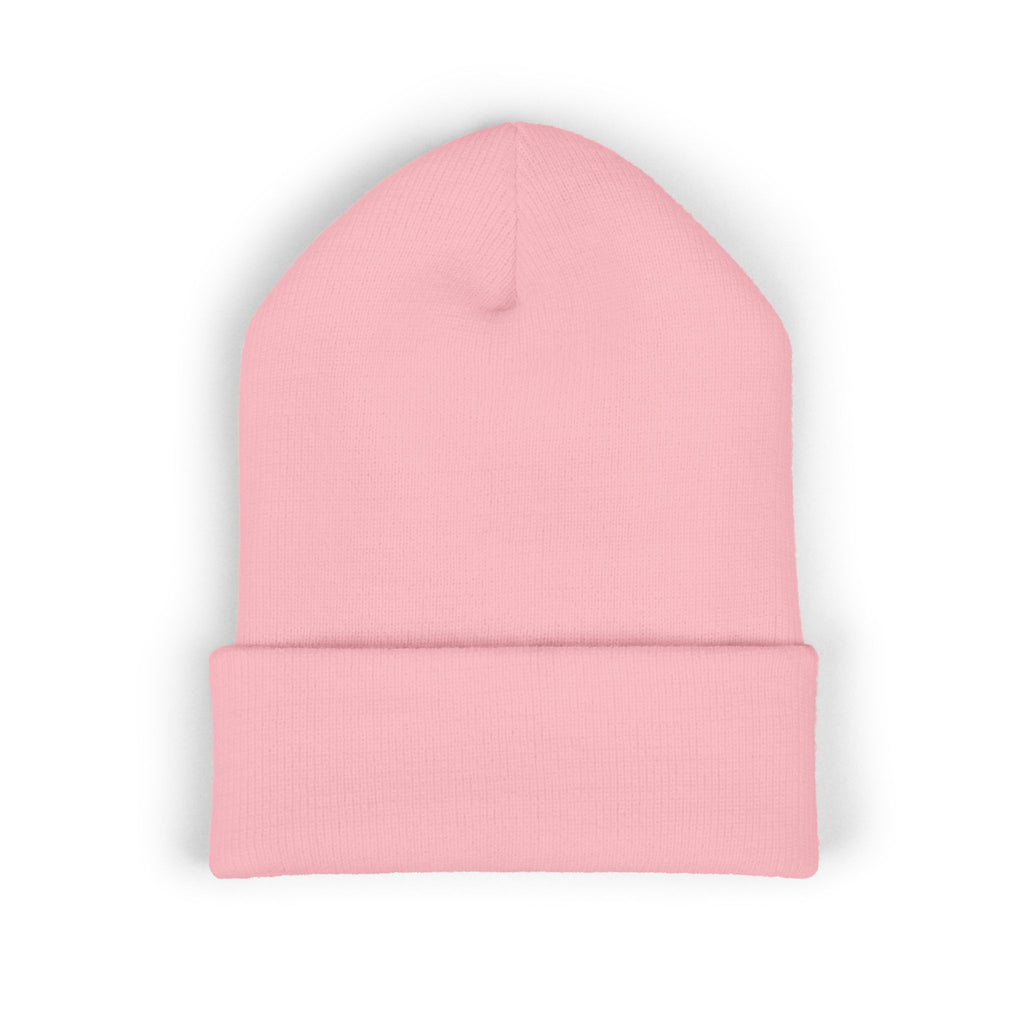 Embroidered Husky Logo Cuffed Beanie — Classic Knit Winter Hat