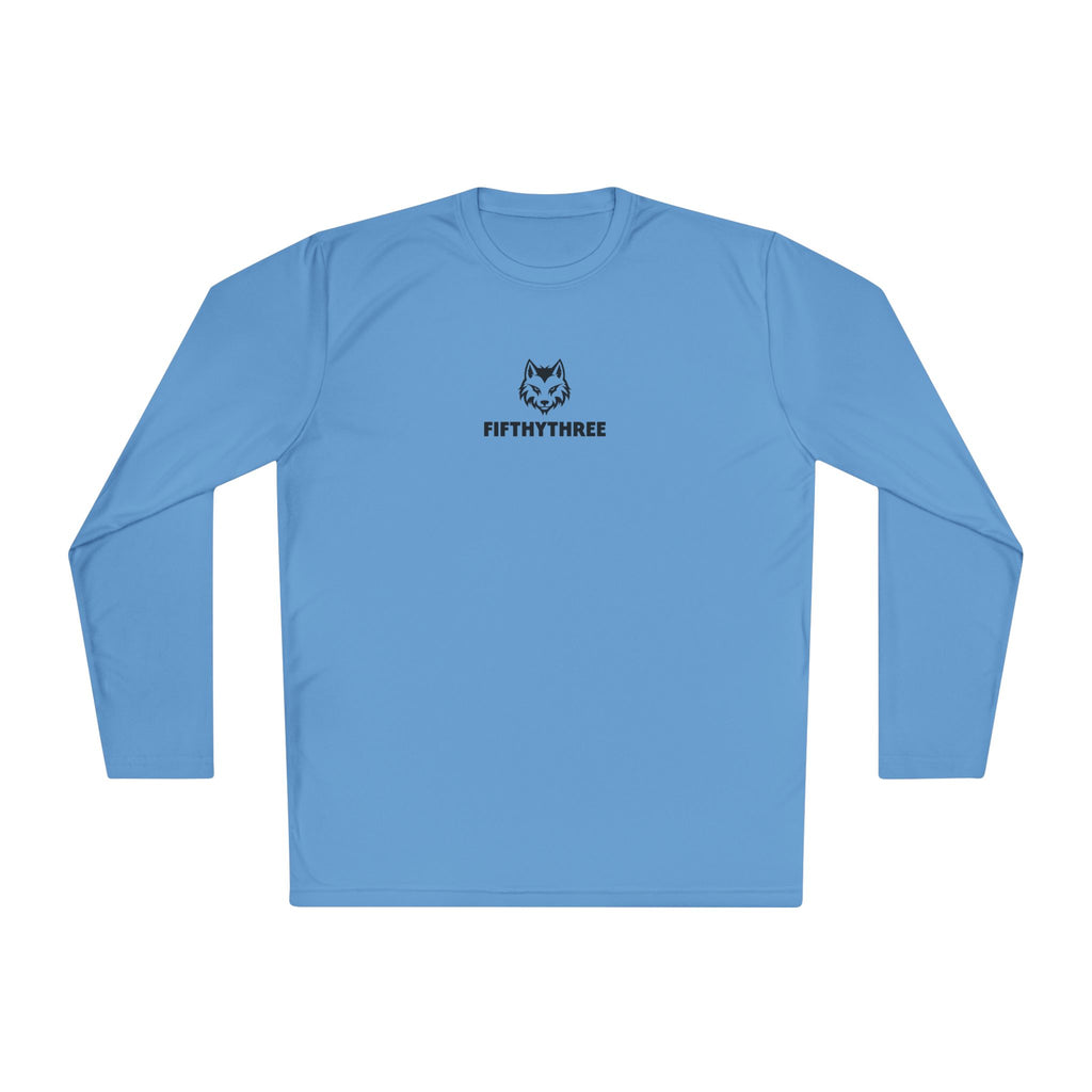 Wolf Head Logo long sleeve tee | Minimalist typography "FIFTYTHREE"
