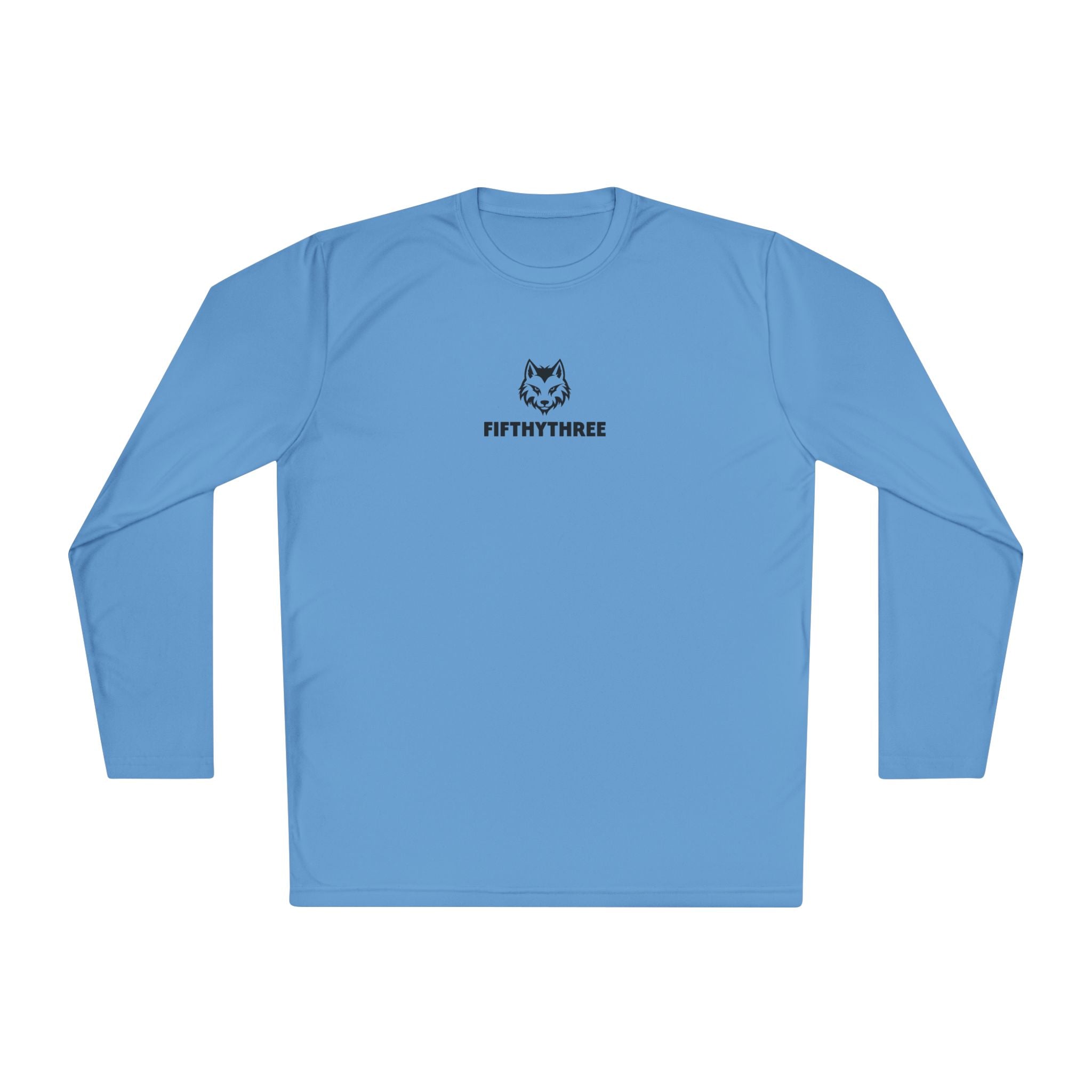 Wolf Head Logo long sleeve tee | Minimalist typography "FIFTYTHREE"