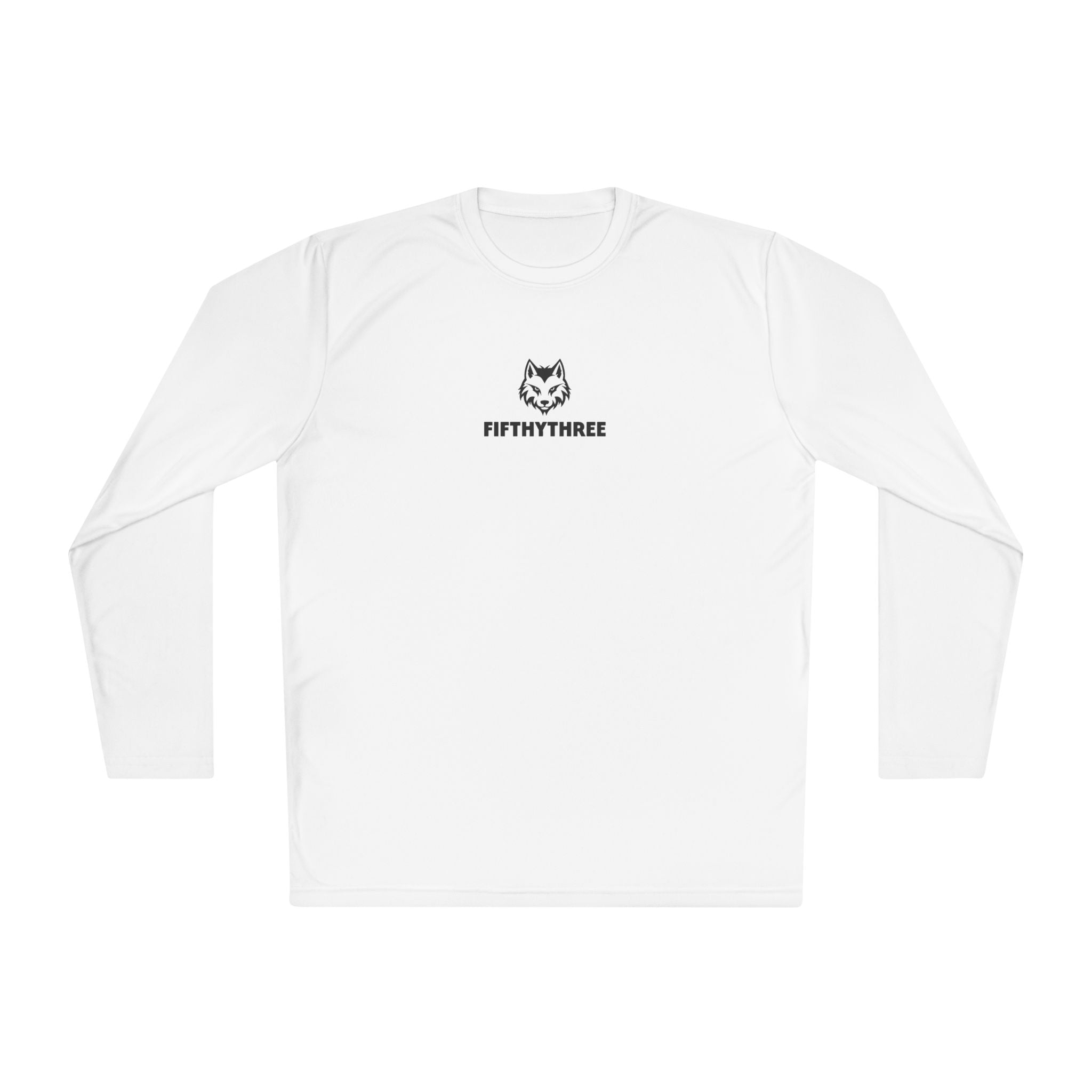 Wolf Head Logo long sleeve tee | Minimalist typography "FIFTYTHREE"