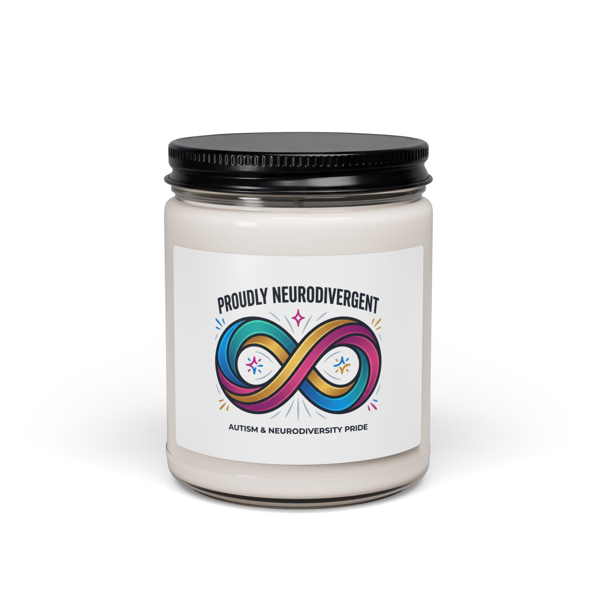 Proudly Neurodivergent Soy Candle | Autistic Pride, Sensory-Friendly