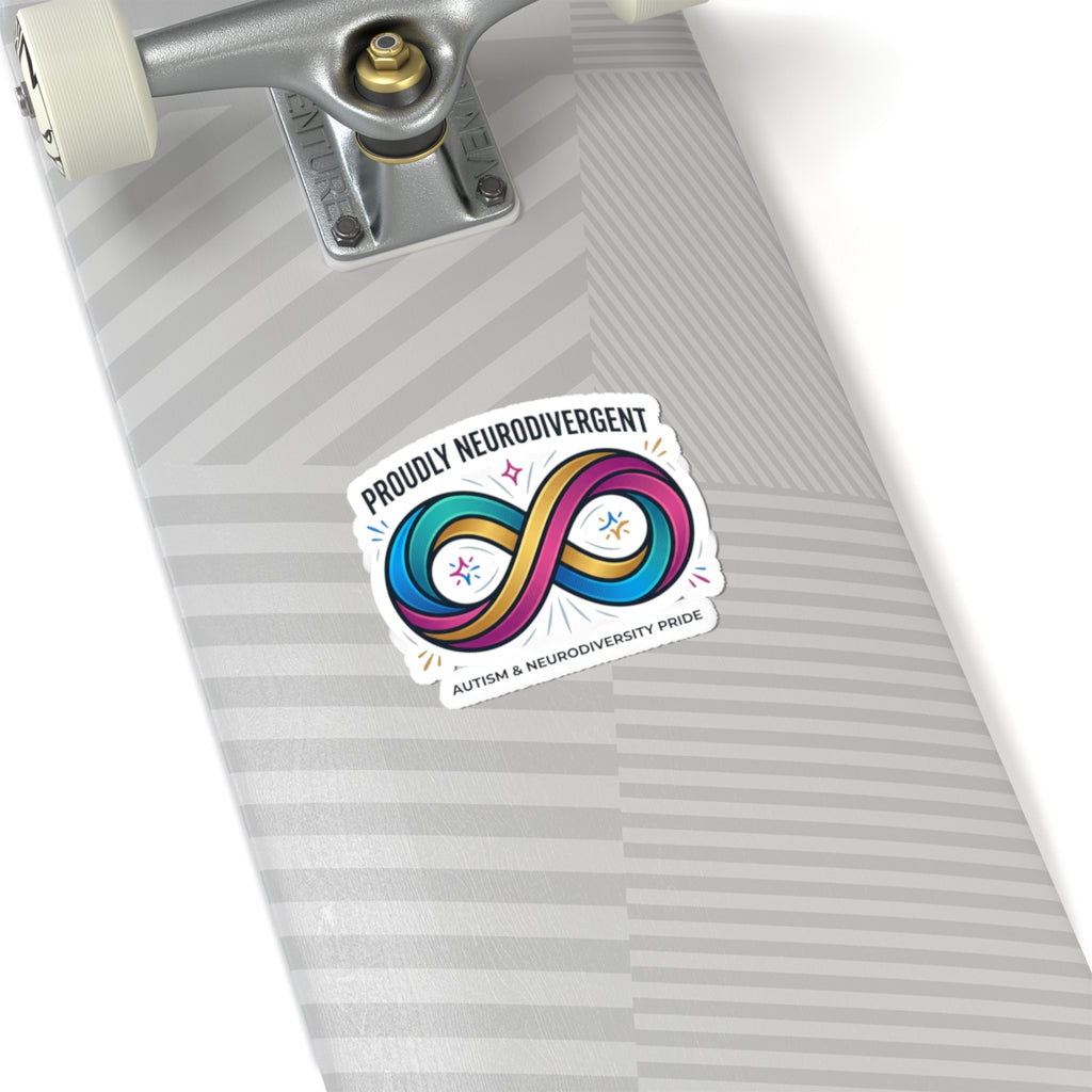 Proudly Neurodivergent Infinity Sticker | Autistic Pride, Neurodiversity Affirming